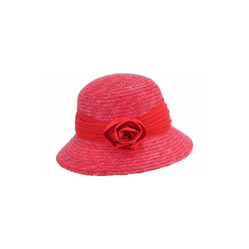 Seeberger Women's Sun Hat Women's Straw Hat, red