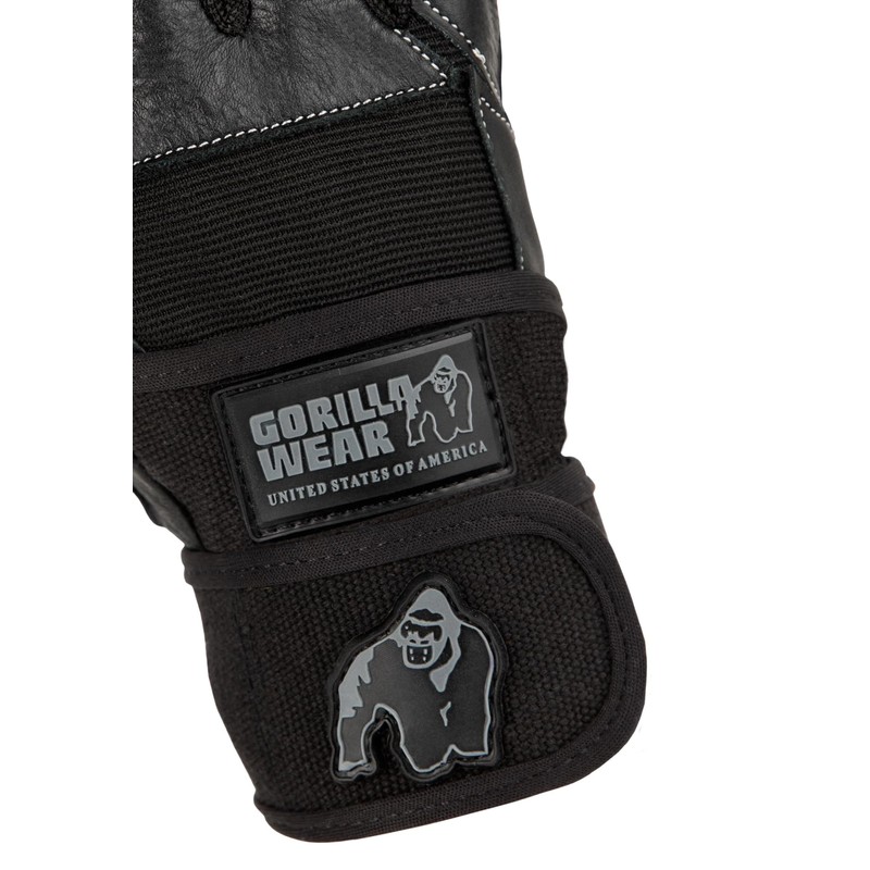 Gorilla Wear Dallas Wrist Wrap Gloves – Black - X-Large