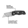 BLACK+DECKER Utility Knife, Folding, 2 Pack (BDHT10001)
