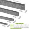 ZOMPAGO Brush Weather Stripping Door Seal -0.4 inx0.4inx33FT,Effective Weather Stripping