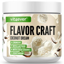 Coconut Dream Flavour Powder with Extra Many Chunks - 250 g - Delicious Taste and Sweetness - Versatile Use for Food & Drinks - Flavour Powder - Flavor Craft