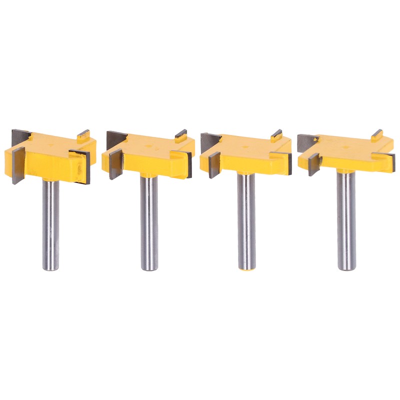 Spoilboard Surfacing Router Bit Set 4 Flute Rabbet Slot Flattening