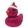 Christmas Concepts® Pack of 2-110mm (4.3") Hot Pink Glittery Festive