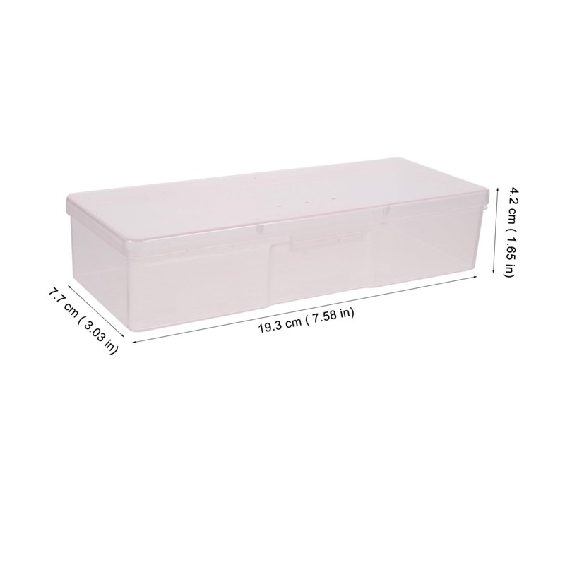 SAFIGLE 4Pcs Manicure Tool Box Nail Art Organizer Storage Containers