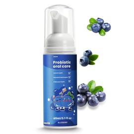 Fluoride Free Foam Kids Toothpaste - Natural Teeth Clean and Whitening Toothpaste with Mint Flavor for U Shaped Toothbrush Travel Size (Watermelon)