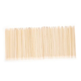 Ipetboom 200pcs Orange Sticks for Nails Small Cuticle Pumice Stick Wooden Nail Accessory