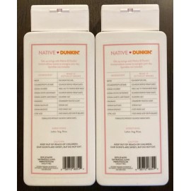 Native  NEW! Native DUNKIN STRAWBERRY FROSTED Body Wash 18oz LIMITED EDITION Lot Of 2