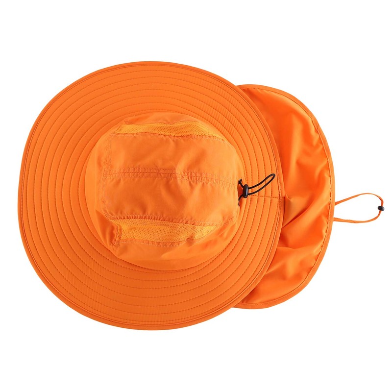 Connectile Outdoor Unisex UPF 50+ Wide Brim Safari Hat Summer