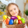 3.5” Unfilled Easter Eggs, Empty Plastic Eggs Fillable with Candy,