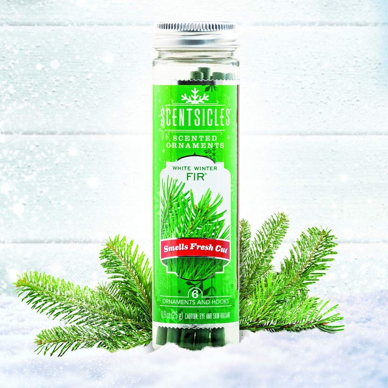 Scentsicles 3 Pk Scented Ornaments White Winter Fir by SCENTSICLES