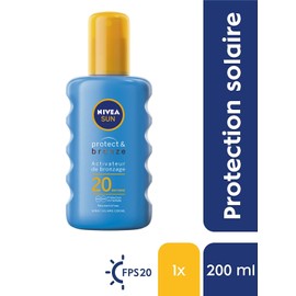 NIVEA Sun Sun Tanning Activator Protect & Bronze SPF 20 (1 x 200 ml), Sun Cream with UVA/UVB Sun Protection for a Naturally Tanned Tan