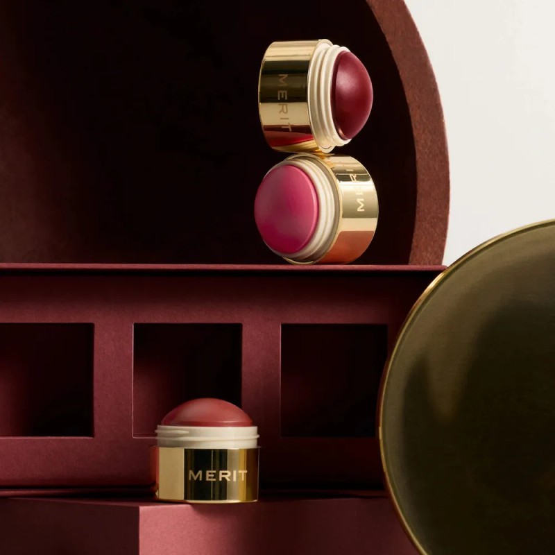 Merit The Mini Flush Blush Balm Trio 3 Mini Rubores