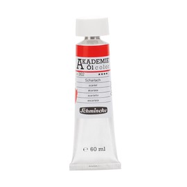Schmincke Akademie® Oil Colour, Fine Artist Oil Paints, Scarlet, 41 302 011, 60 ml Tube, Highly Non-fading, Oil Painting