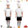 4Pcs Funny School Days Costume Set Cartoon T-Shirt Beanie Hat