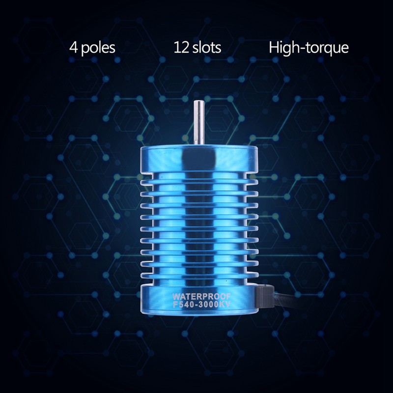 Surpass F540-V2 3000KV Sensorless Brushless Motor for 1/10 1/12 RC
