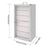 72 Slots Cell Phone Locker Portable Phone Storage Cabinet W/