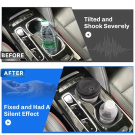 SXCY 2021-2023 Envision Cup Holder Insert, Black, TPE, Non-Slip Drink Stopper, Console Cup Holder Adapter