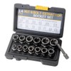 14Pcs Impact Bolt & Nut Remover Set, Stripped Lug Nut
