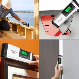 Neoteck 10 Inch Digital Level and Protractor with V-Groove Magnetic Base Bright LED Display for Measuring Level, Tilts, Angles, Slopes and Bevels on Construction and Repair Sites