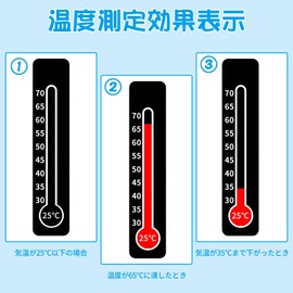 Doyime Thermometer Stickers, Water Temperature Measuring Stickers, Set of 10, Aquarium Thermometer, Water Temperature Seal, Thermometer, Sticker, Aquarium, Reptile, Stick, Tropical Fish, Aquarium