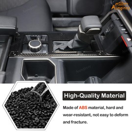 Aunginsy Central Control Gear Shift Panel Trim Cover Compatible with Toyota Tundra/Sequoia 2022-2024 Car Gear Shifter Console Anti-Scratch Panel Frame Protect Sticker with 4WD Accessories(Mech Style)
