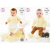King Cole Baby DK Double Knit Knitting Pattern Cardigan Hooded Jacket Bootees & Blanket (5769)