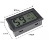 JZK 2 x Rectangular Small Digital Thermometer Hygrometer for Car/Bedroom,