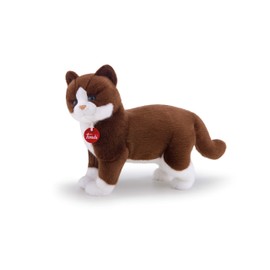 Trudi Gildo Cat Soft Toy, Brown/White, M 21035