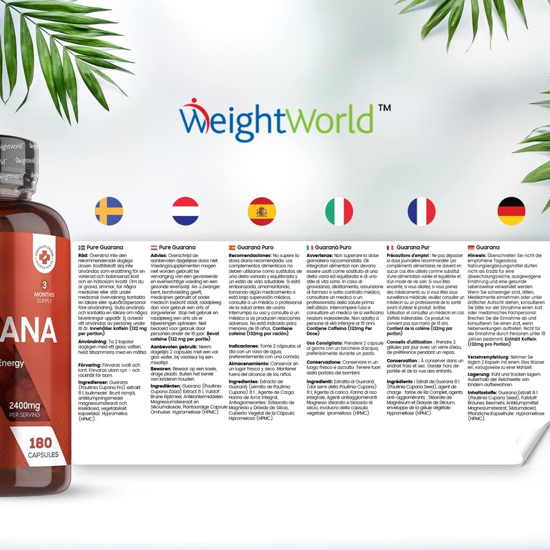 Caffeine Supplement with No Jitter - 4X More Caffeine Than