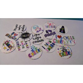 Unbranded Pre Cut One Inch Bottle Cap Images Cheer Mix Cheerleader Free Ship - photo, 25 images
