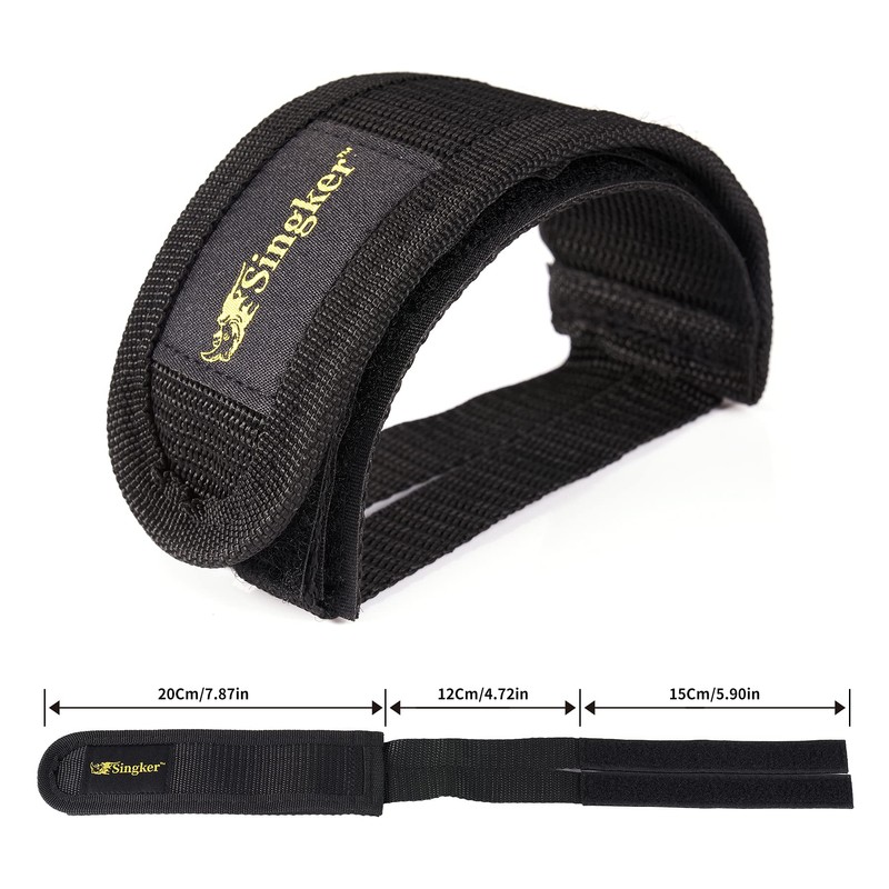 Singker Toe Clips Straps for Peloton Bike Adjustable Metal Pedal