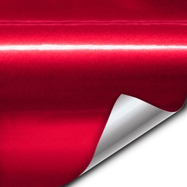 VViViD+ Gloss Liquid Metal Red Vinyl Car Wrap Film (10ft x 5ft)