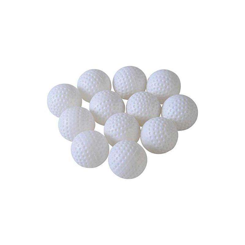 Quality Plastic Golf Balls, 12 Pack