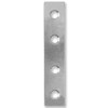 Bulk Hardware BH00221 Straight Silver Tone Repair Plate, 5", Pack of 12, 5", 12 Piece