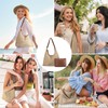 Straw Beach Bags for Women- Beach Bags for Women, Mesh
