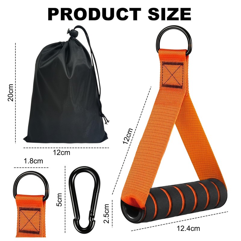 flintronic Resistance Bands Handle, Exercise Band Handles Cable Machine Attachment,
