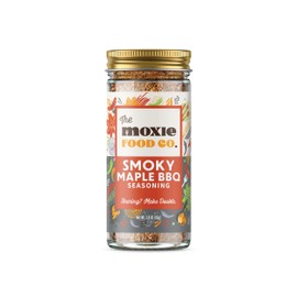 The Moxie Food Co. Smokey Maple BBQ Seasoning - Best Rub for BBQ Recipes - All Natural, Vegan, Kosher, Keto, Non-GMO, Gluten Free, Made in the USA, 3oz. Jar