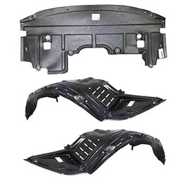 Parts N Go 2009-2014 Maxima Fender Liner & Undercover Splash Guard Driver & Passenger Side