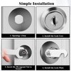 Dalephoric Pack of 2 Letterbox Lock, 16 mm, Locker Lock