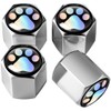 KOYOKOMA Valve Caps Air Valve Caps 4pcs Paw Tire Wheel