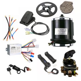 36V 500W Brush Electric Motor kit Controller Sprocket ATV Go kart Scooter E-BIKE