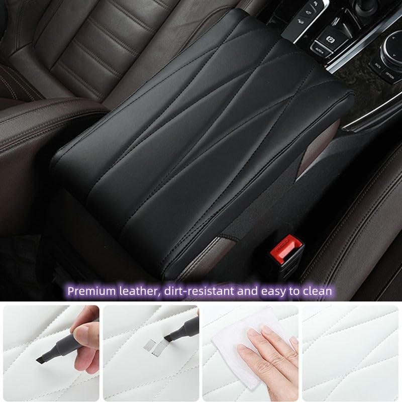 RAKSONIC Upgrade Car Console Armrest Pad with Tissue Box,Comfortable Memory