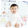Mikinona 1pc Moon Milestone Blanket for Newborns Monthly Photo Blanket