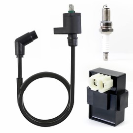 Ignition Coil CDI Box Spark Plug for Honda Sportrax 250 TRX250 TRX250EX 2001-2008 TRX250X 2009-2020 Recon 250 TRX250 TRX250TE TRX250TM 2002-2020 30410-HN6-000