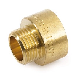 Brass Reducer 1 1/4 Inch Female x 3/4 Inch Male Thread ISO 228 – Adapter Made of Brass for Large Internal Thread to Small External Thread as Screw Connection Flat Sealing