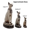 Discoveries Egyptian Imports Bastet Cat Goddess Statue - White -