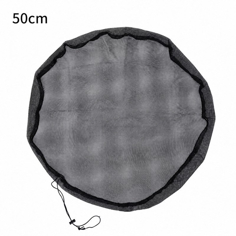 Drawstring Mesh Rain Barrel Cover for Outdoor Water Storage –