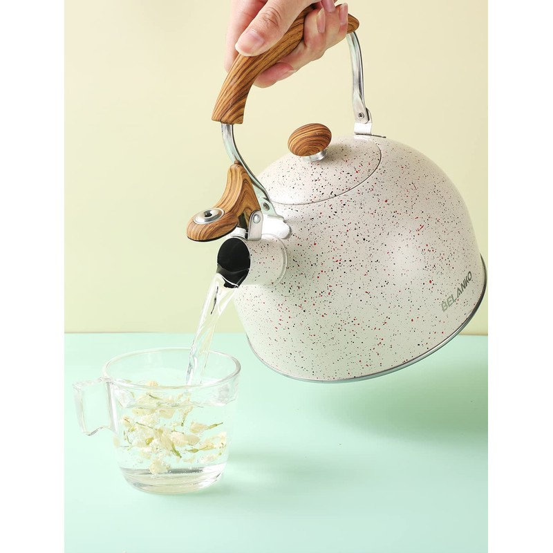 Tea Kettle, BELANKO 85 OZ / 2.5 Liter Whistling Tea