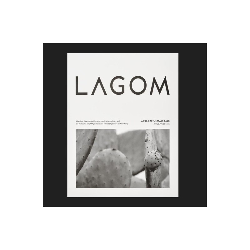 Lagom Aqua Cactus Mask Pack 27ml (5 sheets) / 라곰