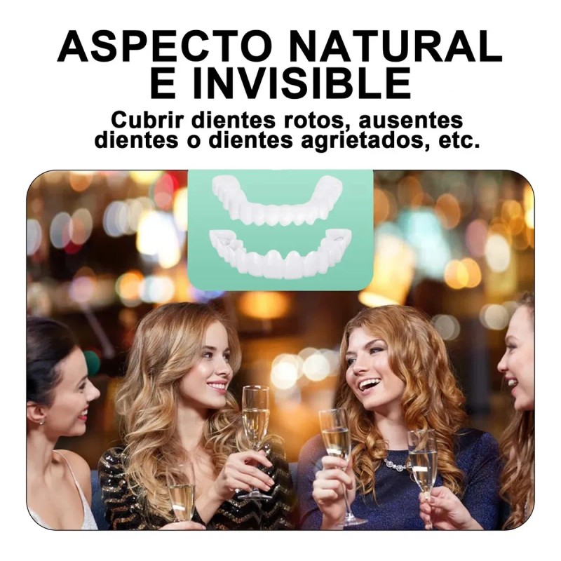 Dientes Postizos Temporal Falsos Carillas Dentales